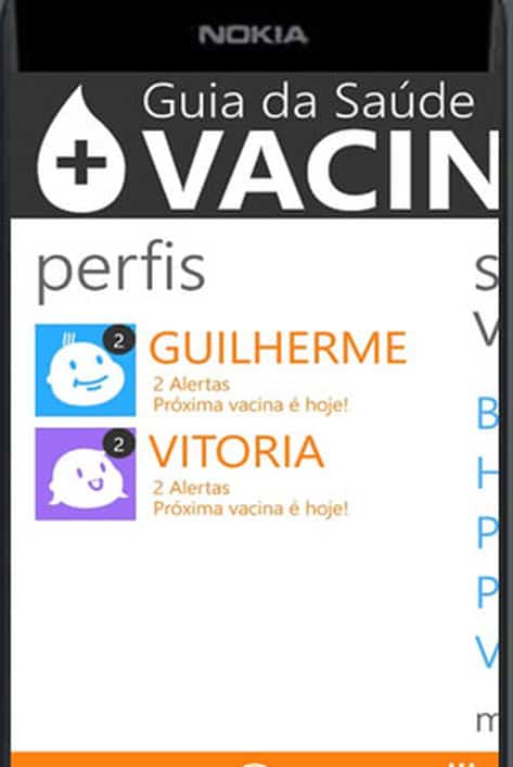 INdT lança aplicativo "Vacinas" para Windows Phone 5