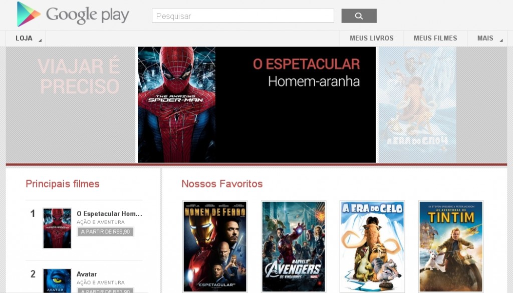 Google Play com livros e filmes agora no Brasil 4
