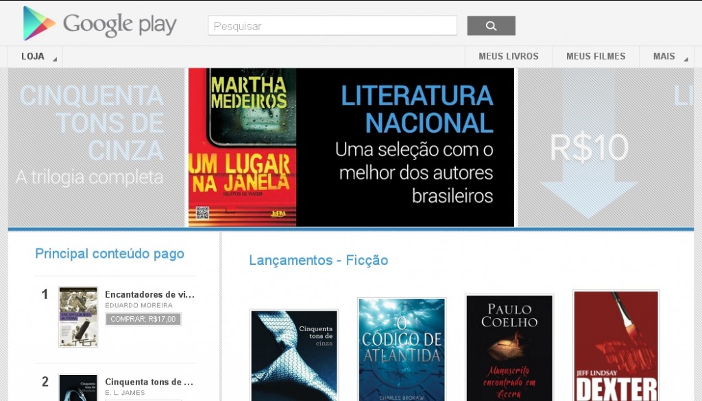 Google Play com livros e filmes agora no Brasil 3