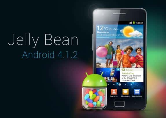 Atualização do Galaxy S2 android Jelly Bean