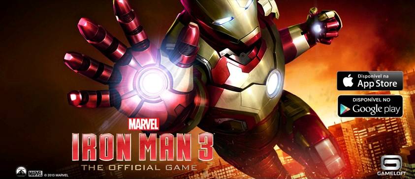 Jogo do filme Homem de ferro 3 para Android e iOS