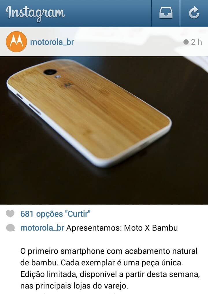 Anúncio da Motorola