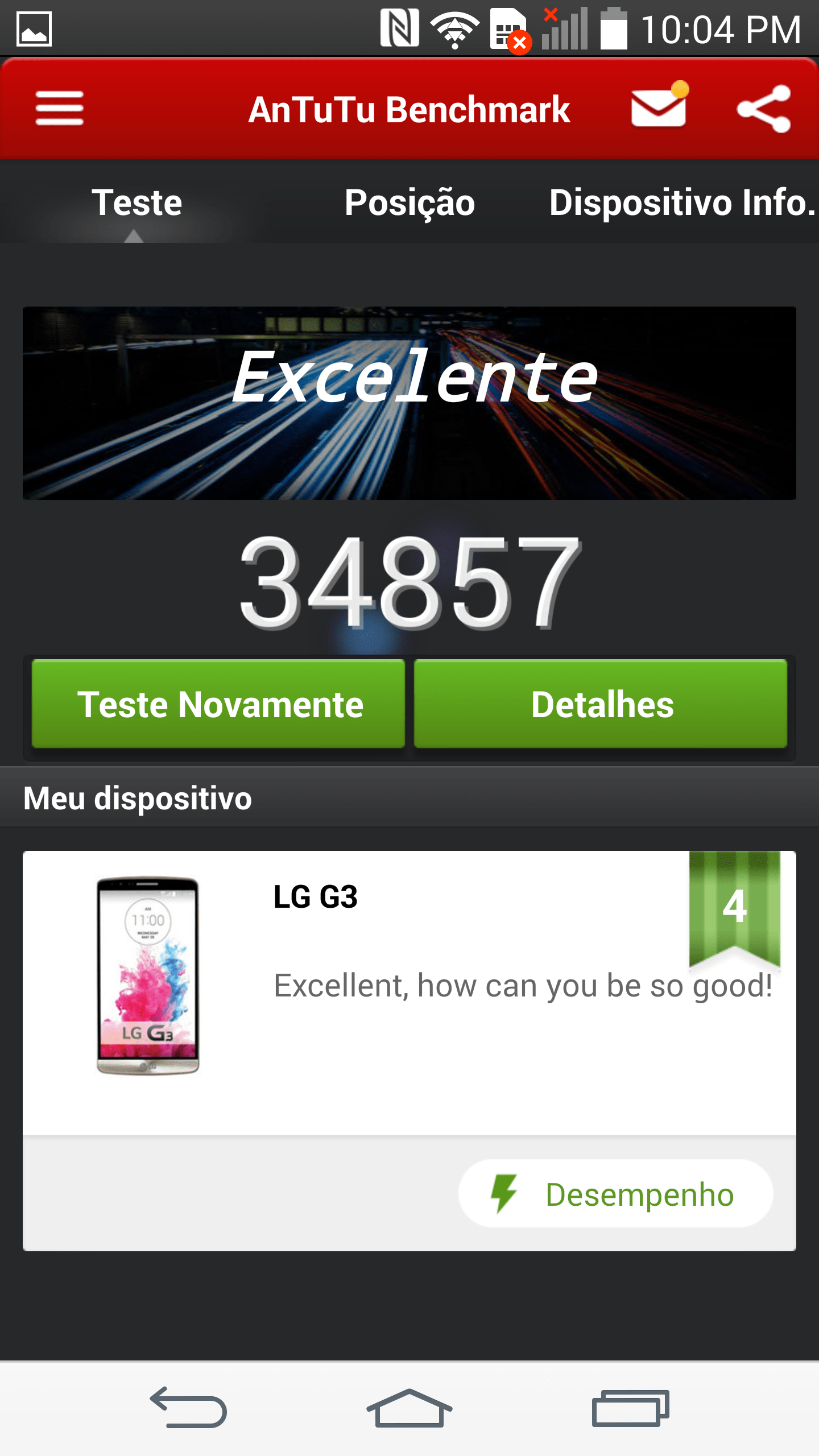 review LG G3 - antutu