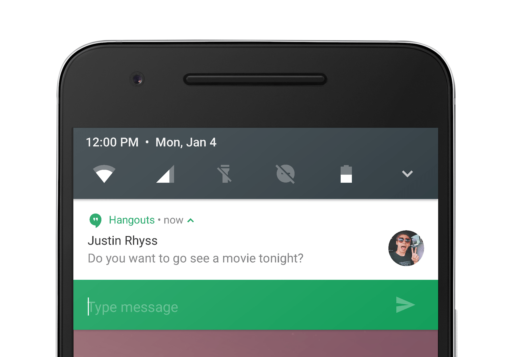 Android 7.0 N barra de notificações