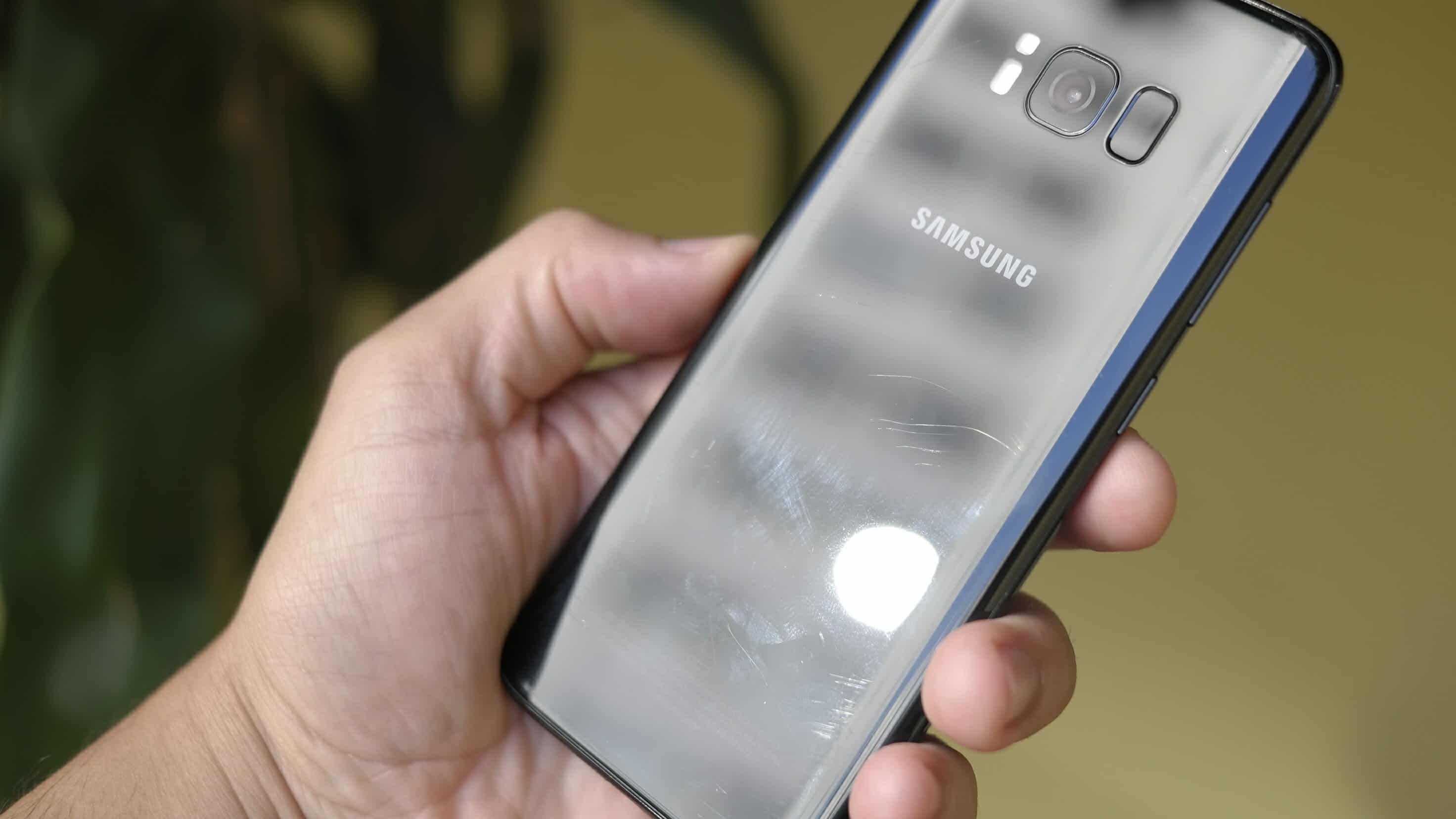 Review Galaxy S8 traseira arranhada