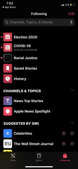 Como personalizar seu feed no Google News, Apple News 11