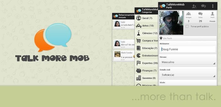 Talk More Mob: bate papo diretamente do seu Android 3