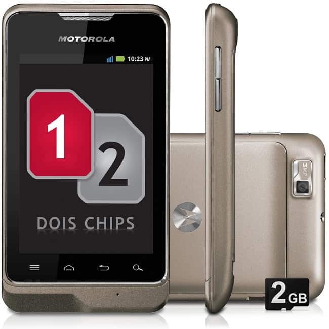 Motorola oferece 7 celulares com dois chips, ou mais, no Brasil. Vejam os preços. 1