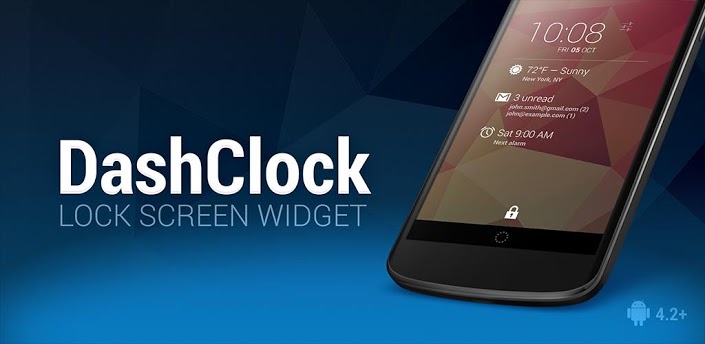 App DashClock mostra como deveria ser a lockscreen do Android 18