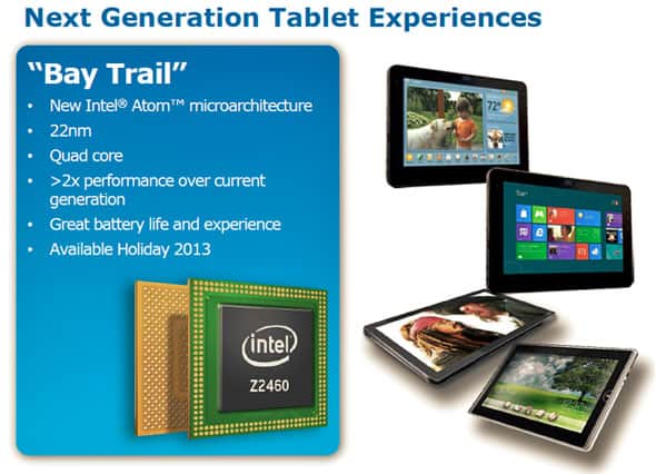 Intel lança processador Atom Bay Trail-T quad-core com LTE 5