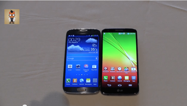 Vídeo Hands-on e comparação do Lg G2 vs Galaxy S4 1