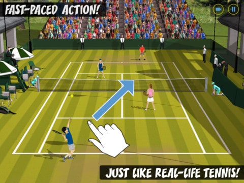 Jogo Flick Tennis: College Wars para Android e iOS 8