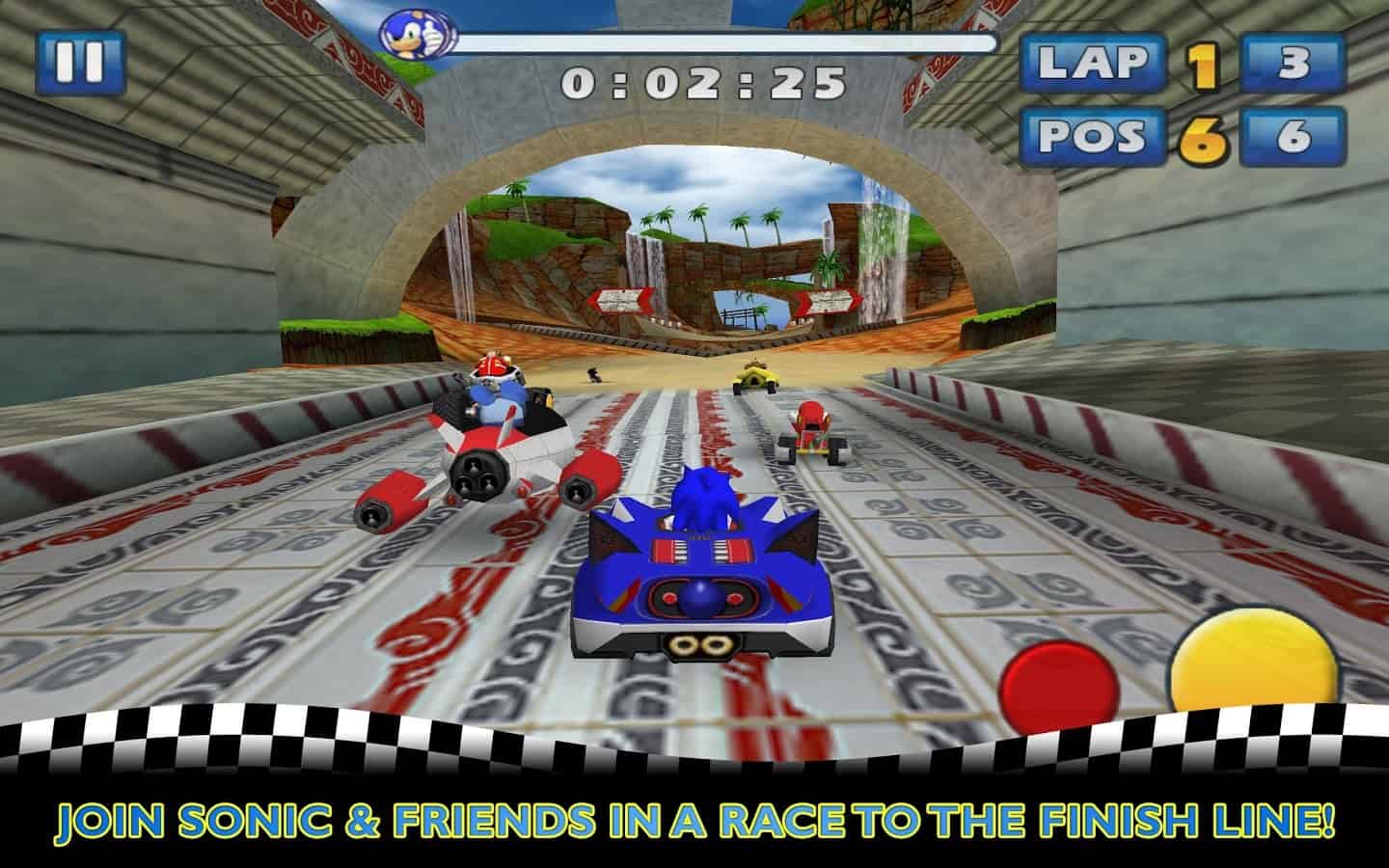 Sonic & SEGA All-Stars Racing lançado para Android, Sonic correndo em um kart? 1