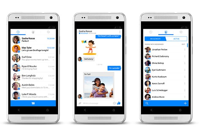 Faça o download da nova versão do aplicativo Messenger, do Facebook 4