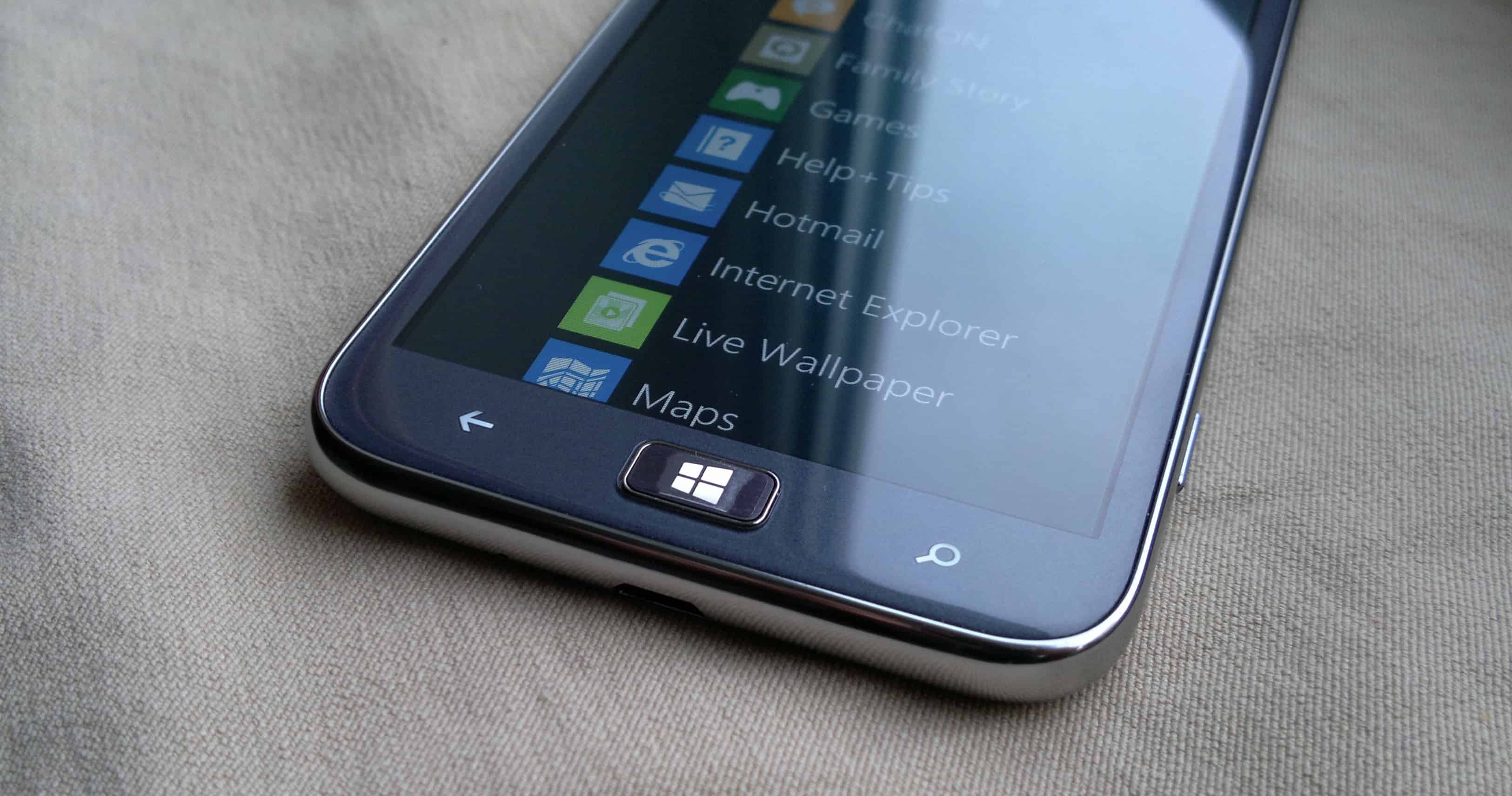 Microsoft planeja usar botões virtuais no Windows phone, igual o Android 2