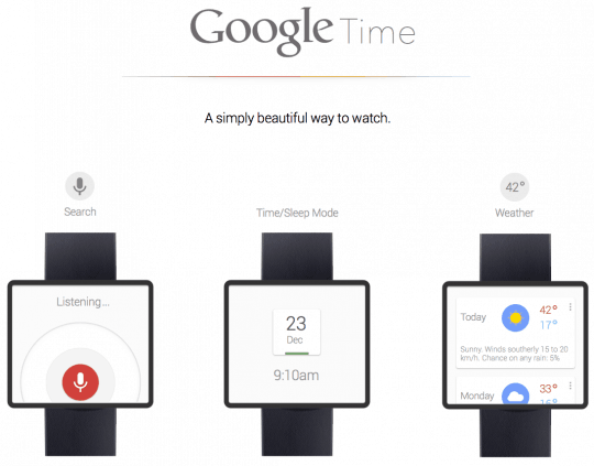 Google pode estar trabalhando em smartwatch com Google Now 9