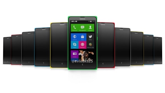 Foto mostra Nokia Normandy com Android e interface do Windows Phone 1
