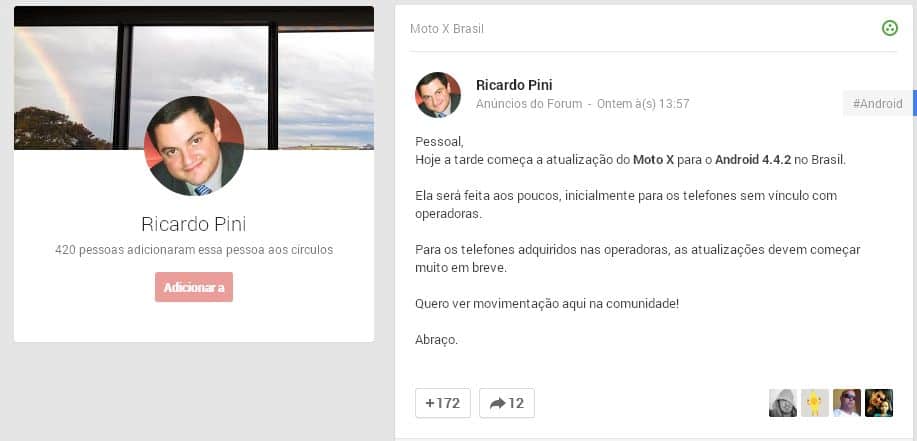Android 4.4.2 para Moto X já está disponível para o Brasil 1