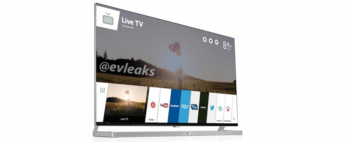 Imagem mostra Smart TV da LG com o WebOS 1