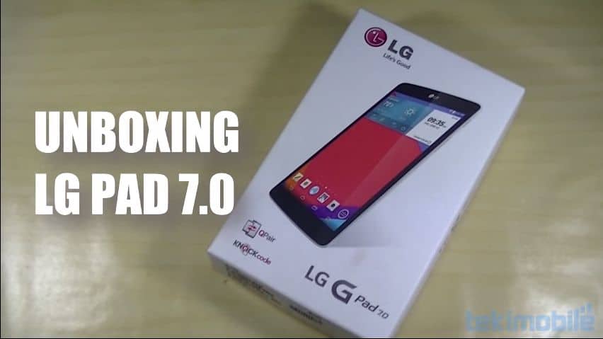 Unboxing LG G Pad 7.0, um tablet BBB 1