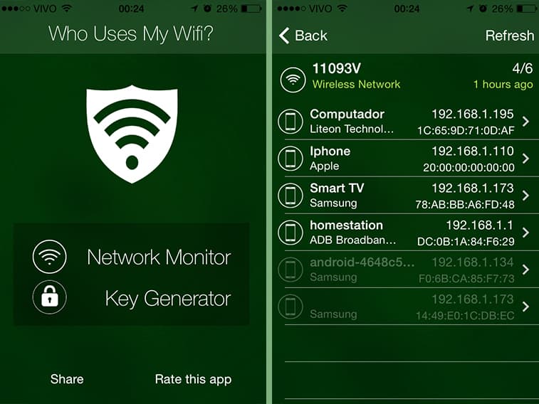 Descubra se o vizinho está usando sua rede WiFi no iOS 1