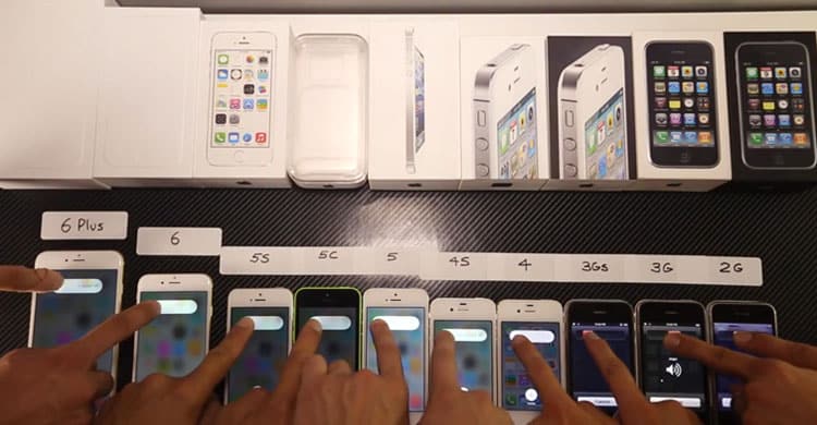 Vídeo compara todos os iPhones entre si 1