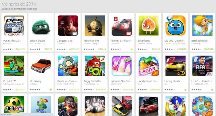 Play Store divulga melhores jogos, games, filmes e mais 1