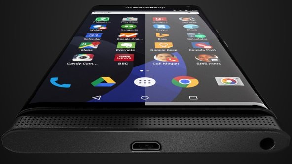 Blackberry com Android e teclado fisico aparece em imagem 1