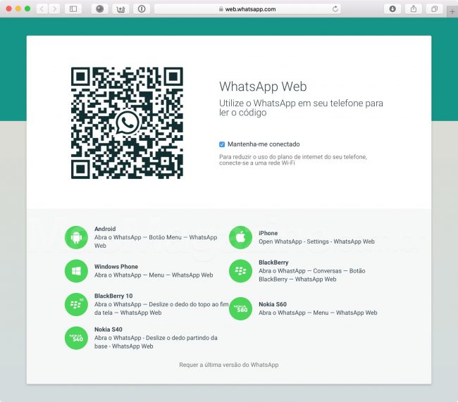 Finalmente WhatsApp Web está disponível para usuários de iPhones! 1