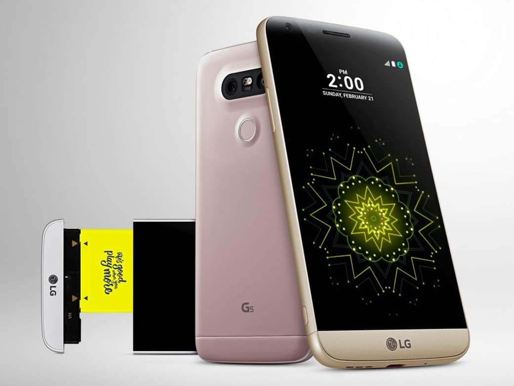 LG G5 no Brasil inferior