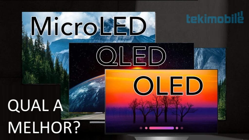 MELHORES TELAS OLED QLED OLED MICROLED MINI LED DESTAQUE