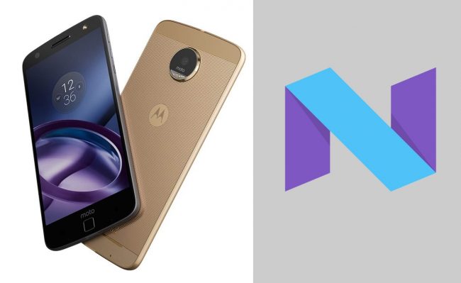 Moto Z com Android 7.0 Nougar