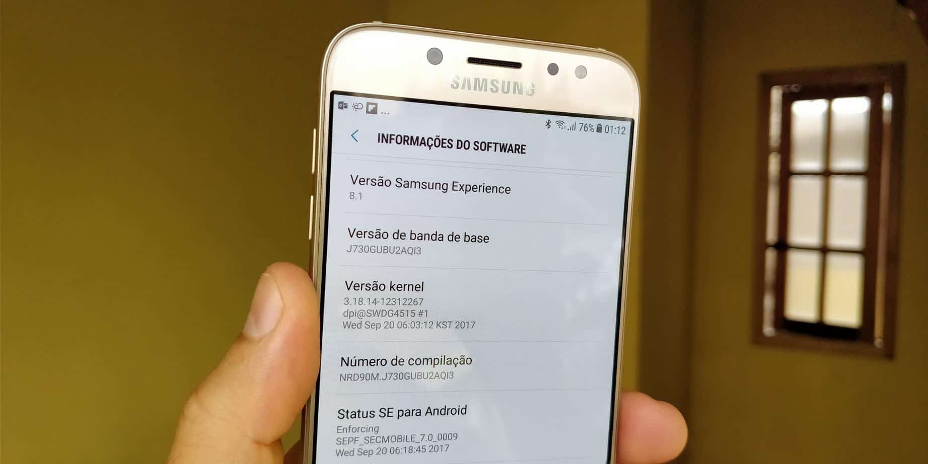 review galaxy j7 pro software