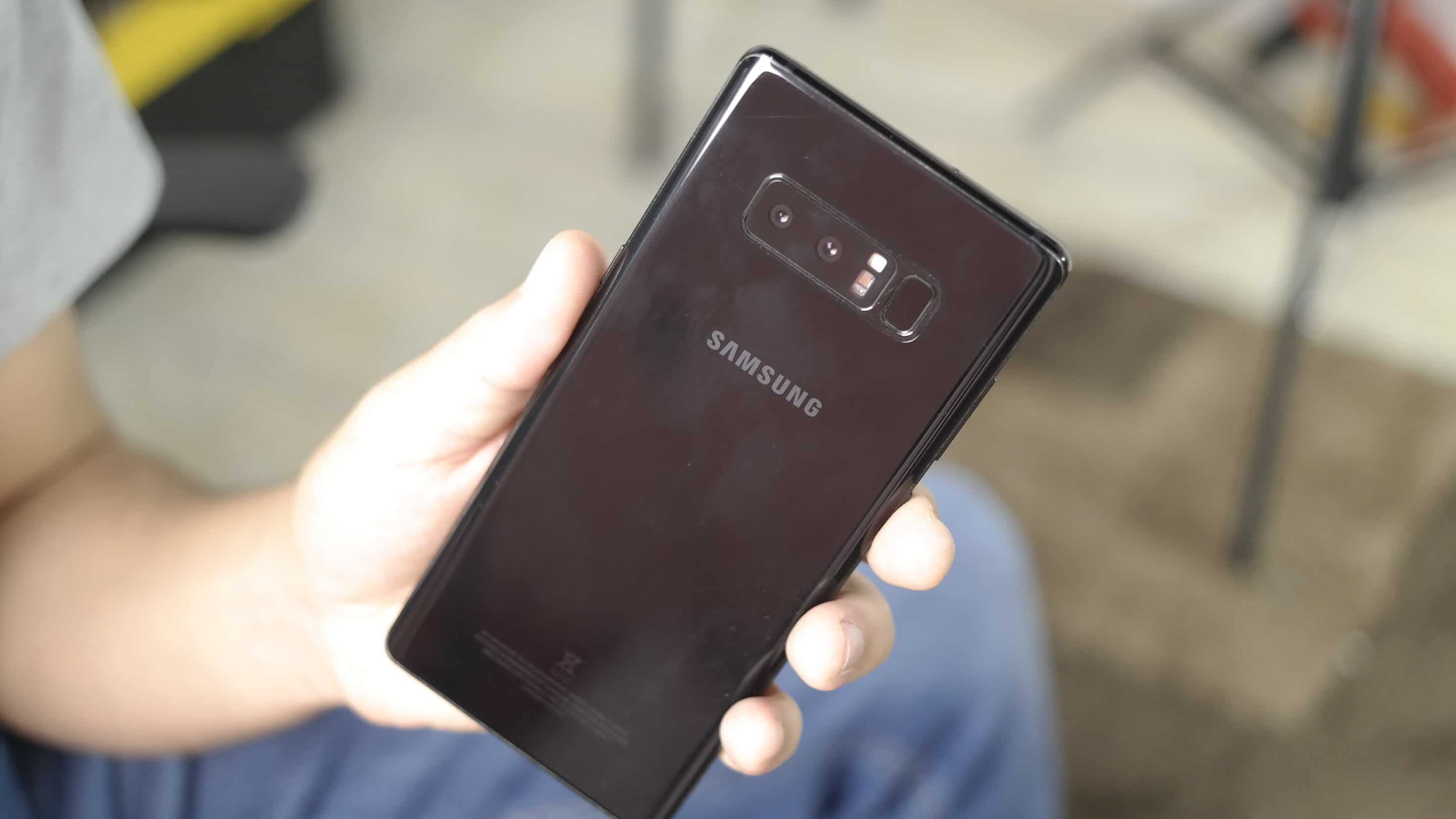 Review galaxy Note 8 leitor biométrico