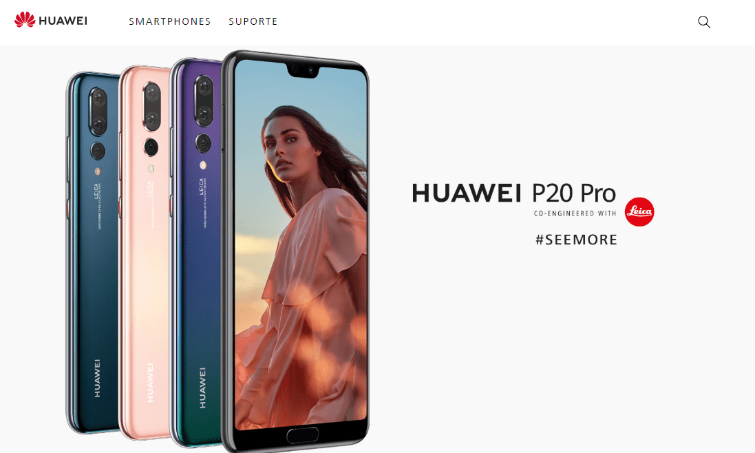 Huawei P20 Pro, P20 Lite e Nova i2 aparecem no site brasileiro da Huawei 2