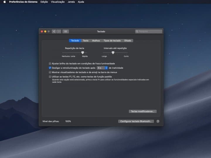 Tutorial: Como desligar automaticamente a iluminação do teclado de um Mac por inatividade 1
