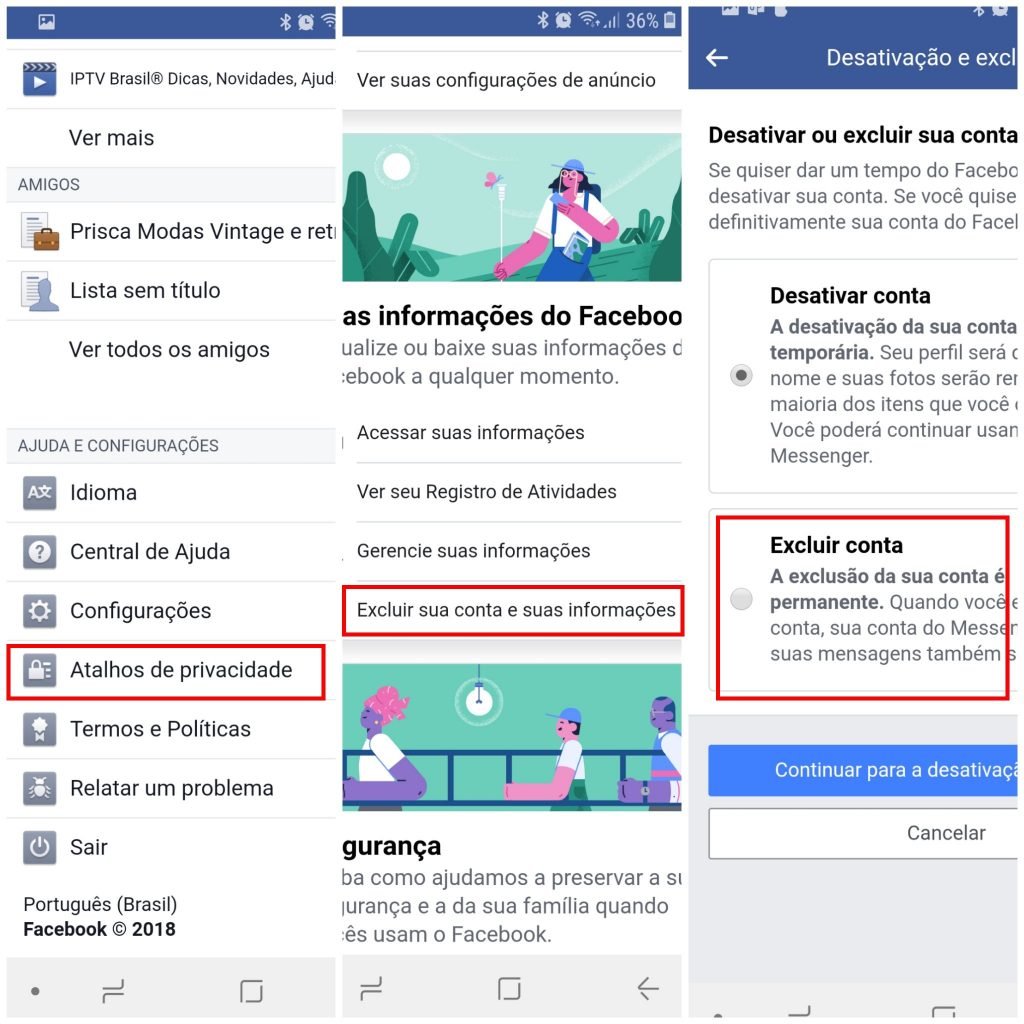 Como Excluir Conta No Facebook Definitivamente Ou Temporariamente