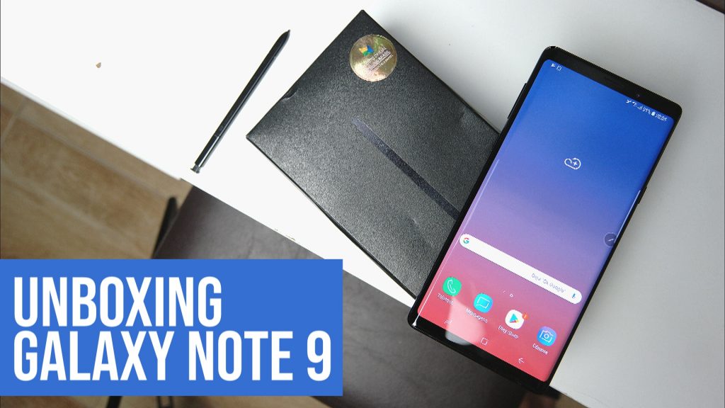 [Vídeo] Unboxing do Samsung Galaxy Note 9 2