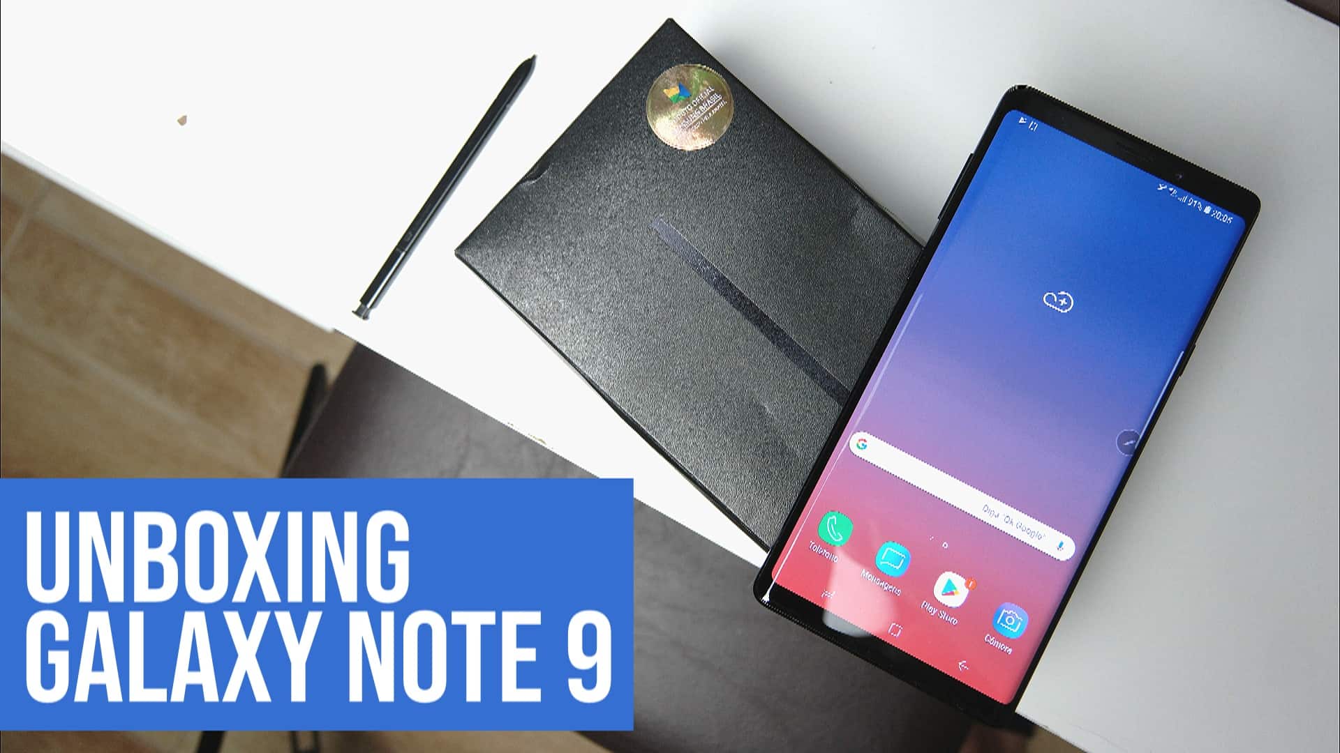 [Vídeo] Unboxing do Samsung Galaxy Note 9 6