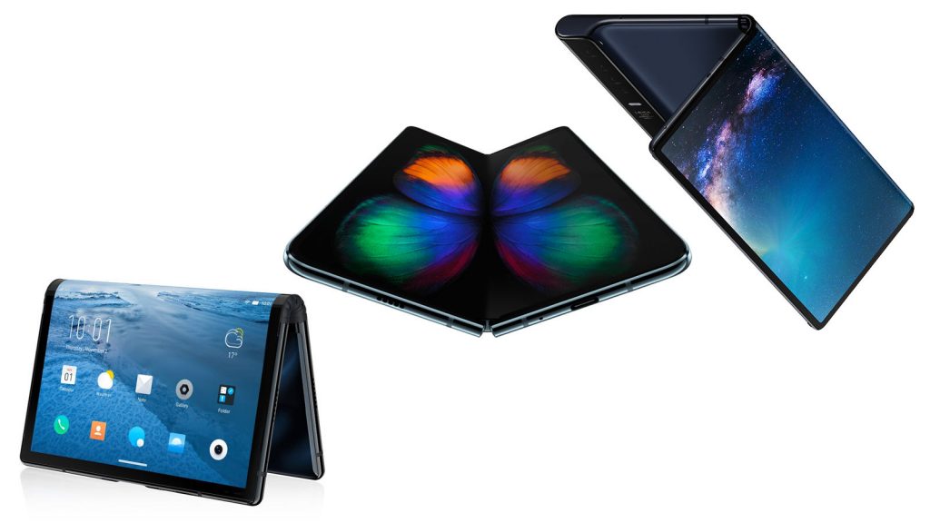 aparelhos dobráveis galaxy fold mate x flexpai