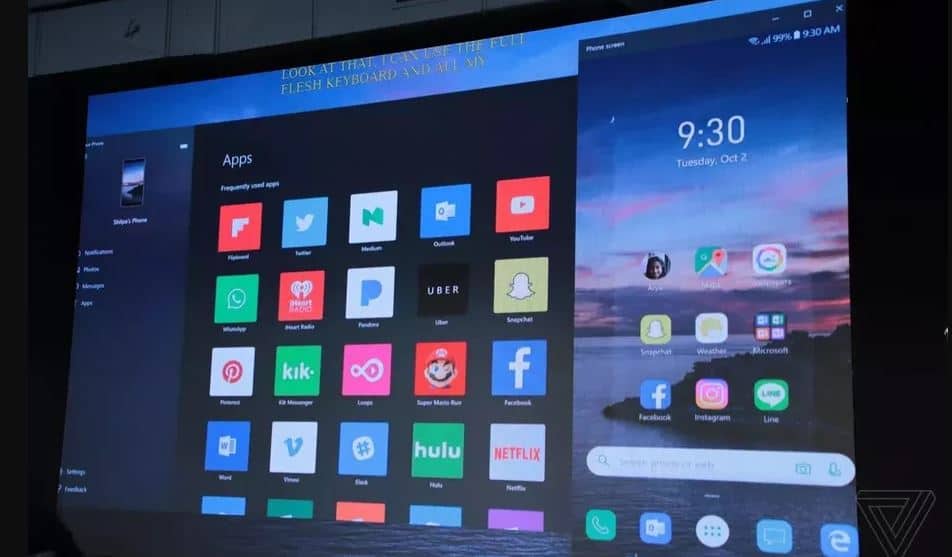 espelhar a tela do Android no Windows 10