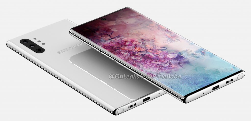 Galaxy Note 10 Pro vazado; tela maior e sem botões 3