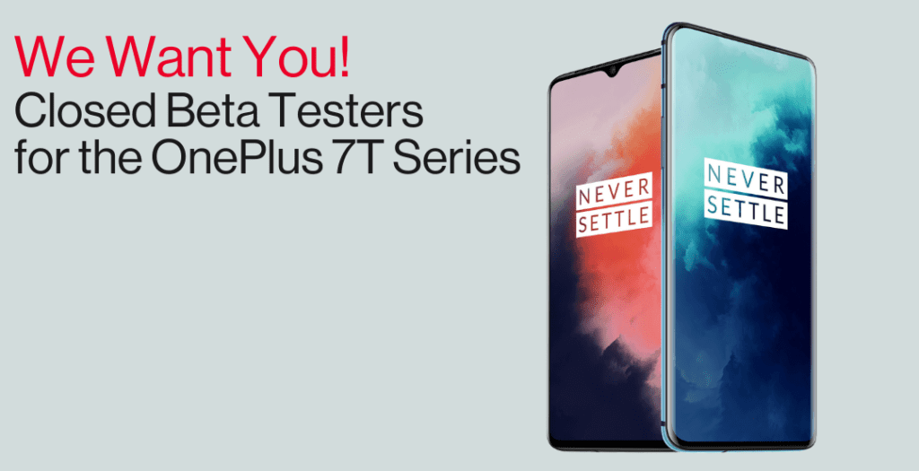 OnePlus recruta testadores beta para a série OnePlus 7T 1