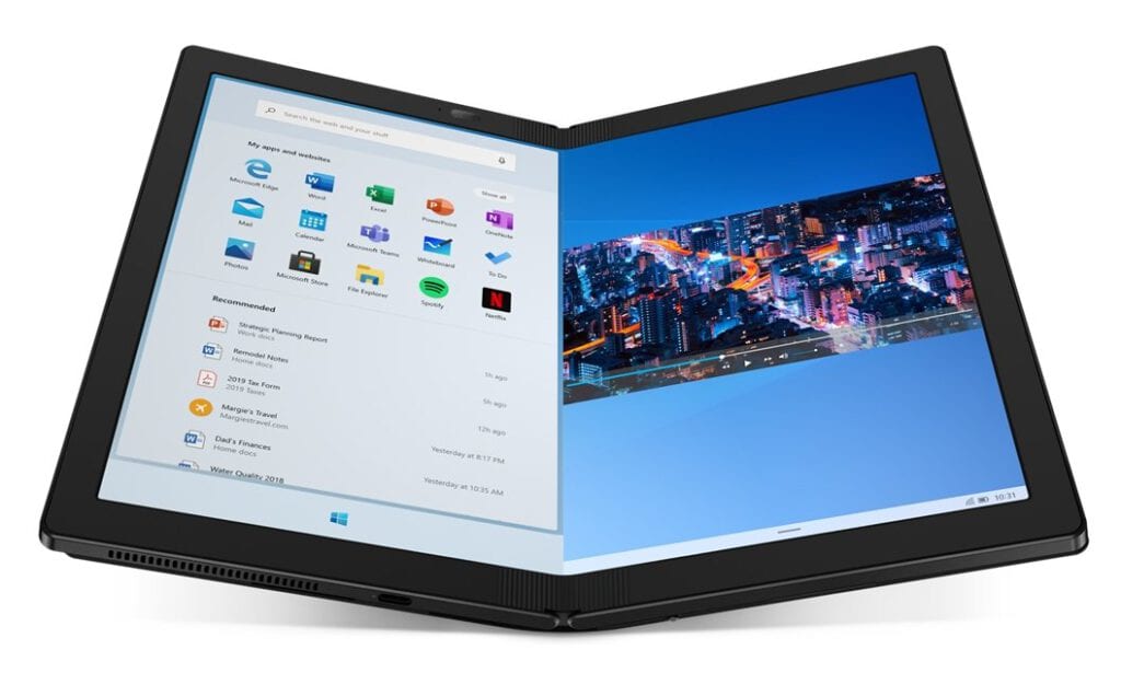 Smartphones? Não, Lenovo e Intel mostram tablets dobráveis que viram notebooks 2