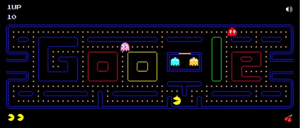Jogos conhecidos do Google Doodle - Pac man