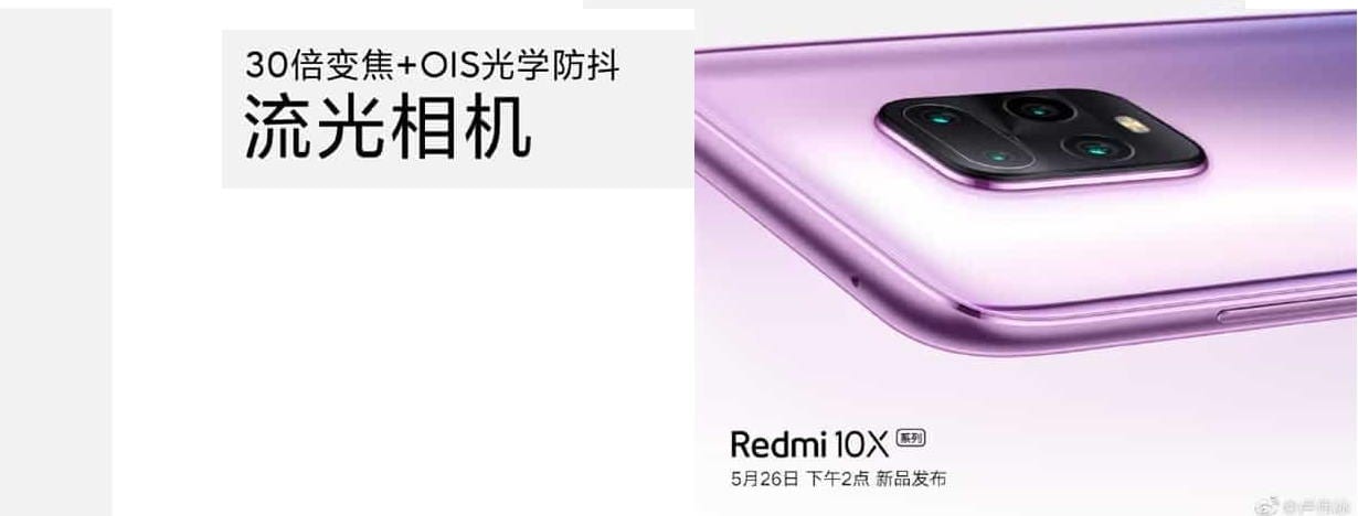 Redmi 10X será quase um topo de linha, com câmera com 30X de zoom e OIS 2