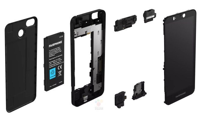 Fairphone 3+ design modular