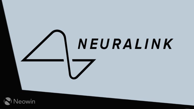 Neuralink background on a light blue and black background