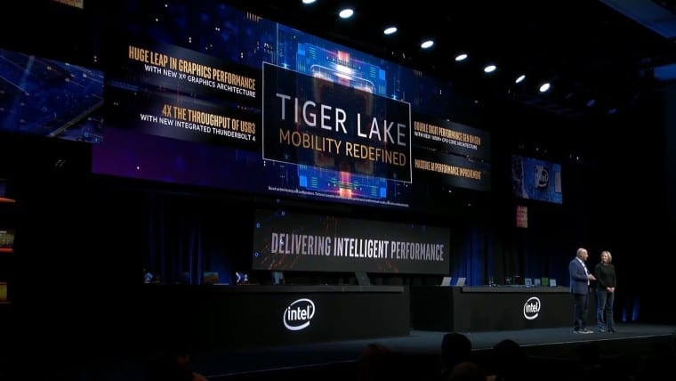 Vídeo promocional para vazamentos de processadores Tiger Lake da Intel