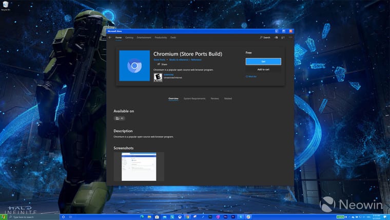 Navegador Chromium aparece na loja da Microsoft para Windows 7